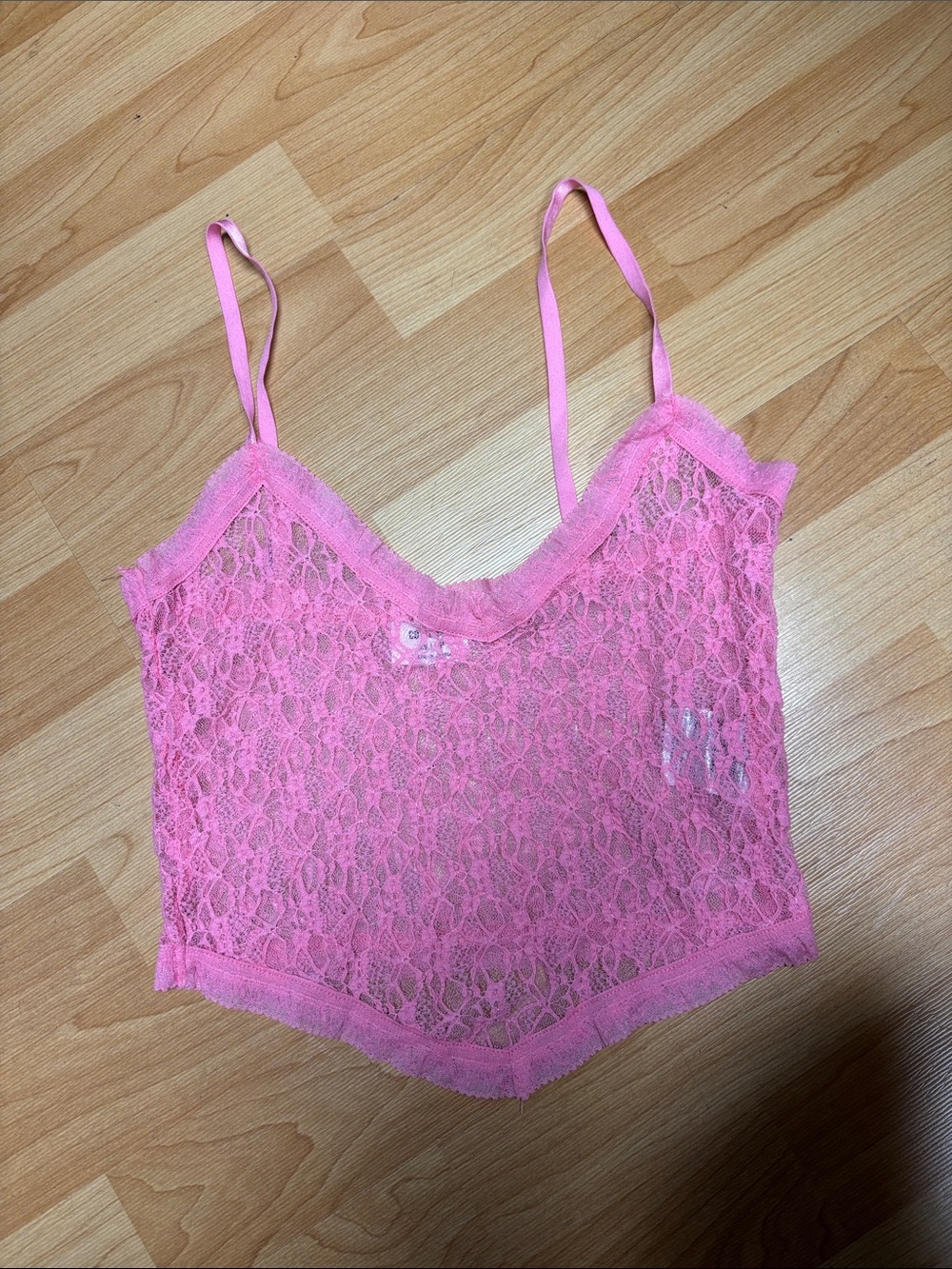 Cotton on Pink Lace Cami Tank Top XS